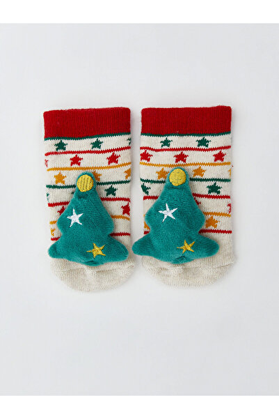 LC Waikiki New Year Themed Baby Boy Home Socks (W5)