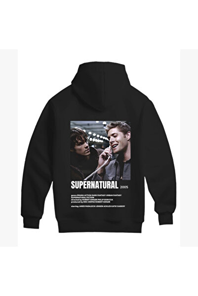 SVART WEAR Proiectat pentru fanii Supernatural! Hanorac unisex din bumbac cu ...