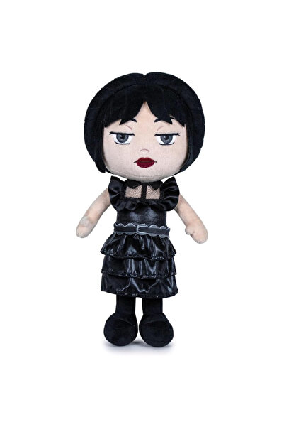 LUDIRO Wednesday Addams Plush Doll 25 Cm – Soft Toy, Original Giochi Preziosi