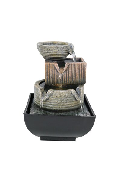 MAPLE LEAF نافورة مياه من البوليريسين للديكور المنزلي