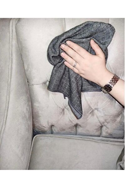 YUT LİFE Microfiber 2 Pieces Glitter Checkered Scrubbing Cloth 40X40 cm