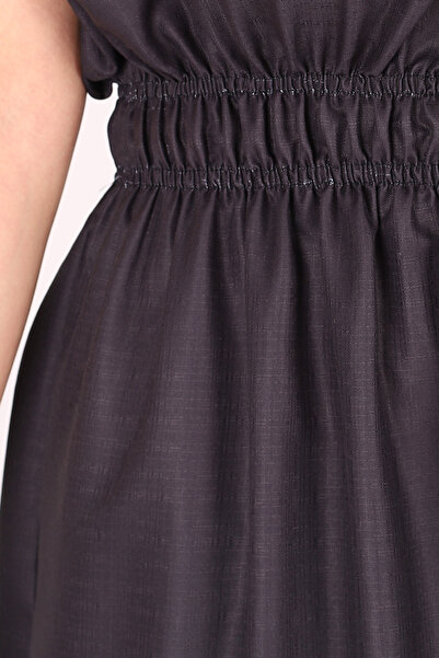 armonika Women's Light Yellow Robe Elastic Strapless Slit Long Dress Arm-25Y001105