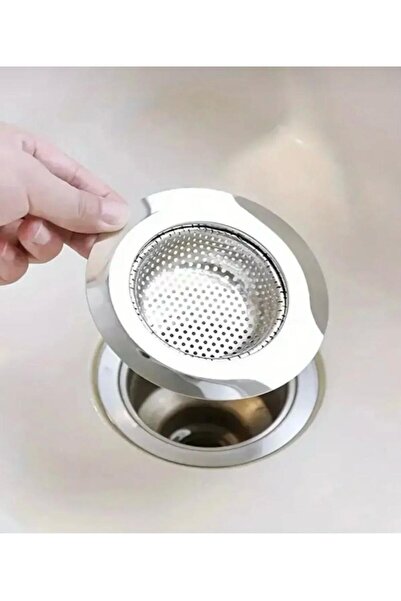 YUT LİFE مصفاة حوض المطبخ من الفولاذ المقاوم للصدأ مقاس 9 سم، سدادة تصريف مضا...