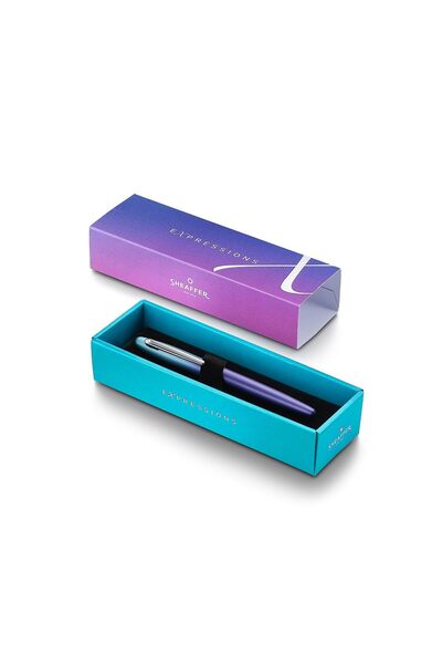 Sheaffer WizDesign 9430-1 VFM EXPRESSION ROLLER KALEM SEDEFLİ MAVİ - MOR DEGRADELİ (İSME ÖZEL - KUTULU)