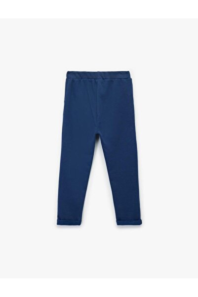 Koton Baby Boy Buttoned Cotton Comfortable Cut Basic Sweatpants (Aw 25)