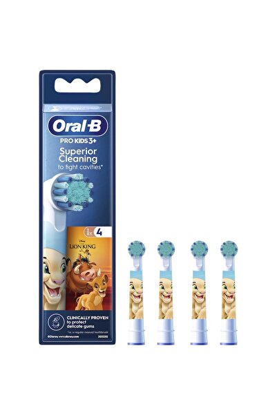 Oral-B Electric Toothbrush Refill for Kids Pro Kids Lion King, 4 pcs