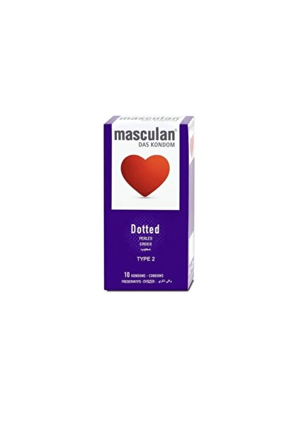 Masculin ماسكولان واقي ذكري 10 حبة رقم 2 محبب ازرق