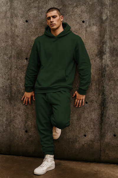 CMZ COLLECTİON Unisex Σετ Φόρμας Oversize με 3 Κλωστές και Λεπτομέρειες – Φού...