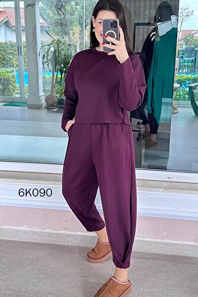 İnce Topuk Modal Fabric Shalwar Suit 6K090