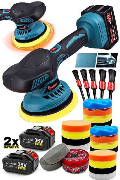 PROXTECH Orbital Kablosuz Akülü Lityum 2x Batarya 6 Devir Ayarlı Detay Pasta ...