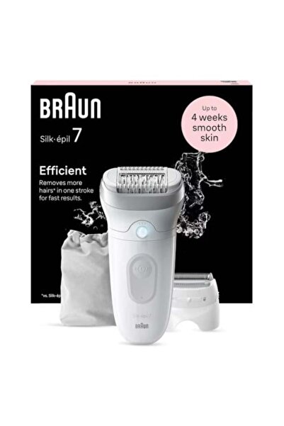 Braun آلة إزالة الشعر Silk-épil 7 SES7-041 برأس عريض