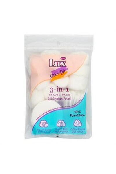 LUX Cotton 3 in 1 Travel Pack