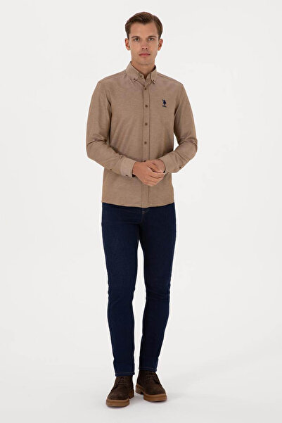 U.S. Polo Assn. Gox025K Khaki Men's Shirt 2225582
