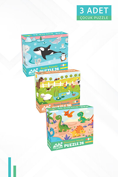 Neverland 3ADET 36 PARÇA - KUTUP ARKADAŞLARI VE ÇİFTLİK ARKADAŞLARI VE DİNOZO...