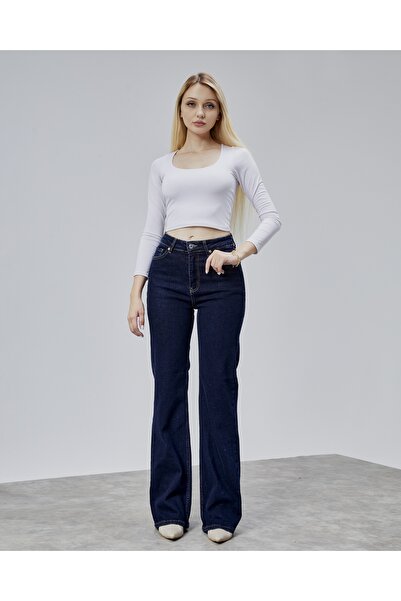 BEJNA Women's High Waist Wide Leg Jeans