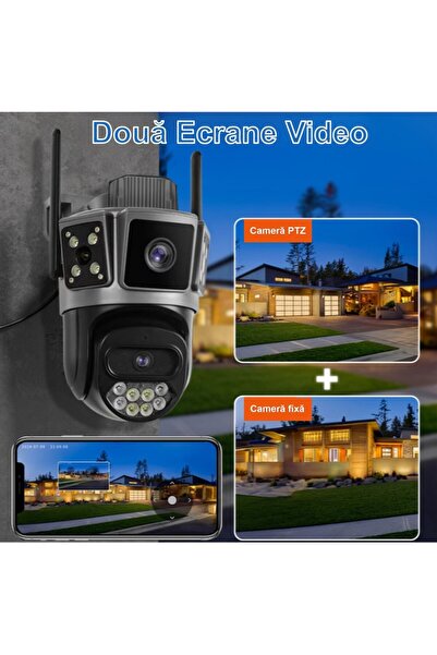 OEM 4G Surveillance Camera, 10MP, 5K Ultra HD, 10X Zoom, Night Vision Color, PTZ 355°, AI Detect, Bidir