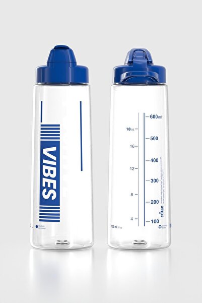 Renga زجاجة ليديا بتصميم الإيجابية سعة 730 مل من التريتان 912035 باللون الأزرق