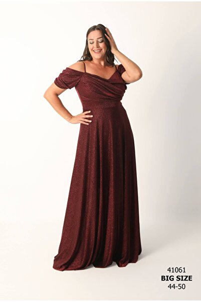 asyadabutik Γυναικείο βραδινό φόρεμα με λεπτομέρειες από γκλίτερ, λουράκι και...