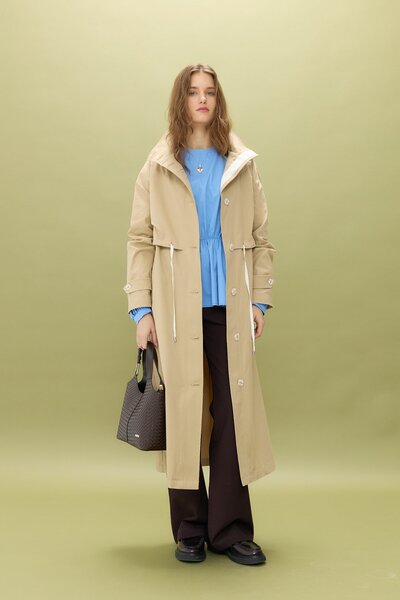 Nihan Düğme ve Aksesuar Detaylı Spor Kap Camel