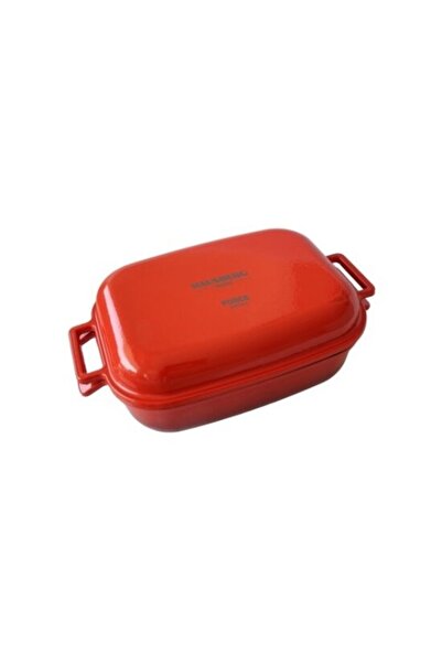 OEM Double Cast Iron Enameled Tray, 4L + 2.5L Capacity, 25 x 33 cm, 7.5 kg