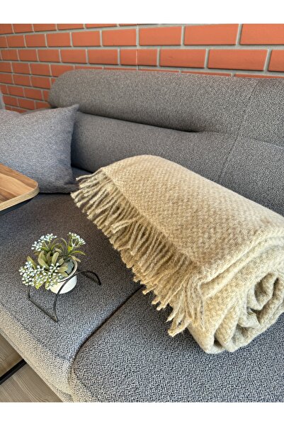 Özyün TEK KİŞİLİK yün battaniye &%100&yün&organik&boyasız&wool&tek kişilik yatak örtüsü.