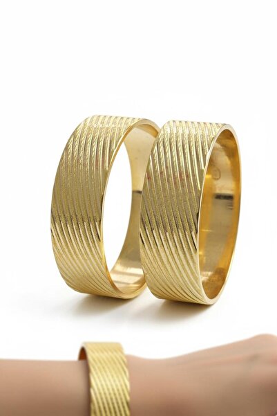 Çgk Çiğdem Gürel Kuyumculuk Desenli Altın Bilezik