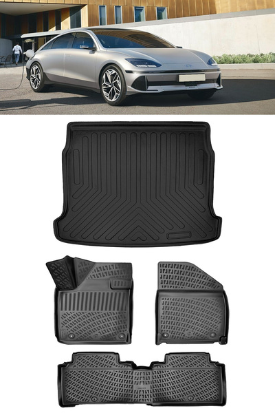 Rizline Hyundai İoniq 6 2022 ve Sonrası 3D Havuzlu Paspas ve Bagaj Havuzu Set