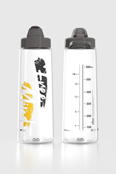 Renga Lidya Free Mind Desen 730 ml Tritan Water Bottle 912035 Smoked