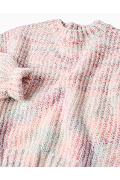Ziddy Thick Knit Jumper for Girls, Multicolour