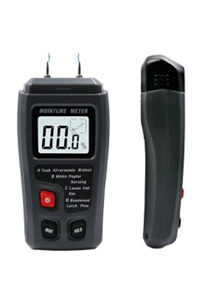 OEM Professional Moisture Meter, Portable Tester, Detector for Wood, LCD, Black