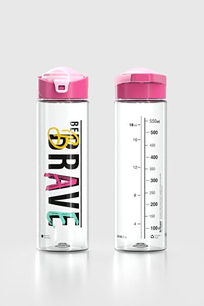 Renga زجاجة جونو بريف بنمط مميز سعة 630 مل من التريتان 912088 لون فوشيا-بودرة