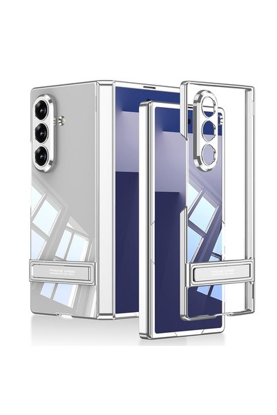 Microsonic Samsung Galaxy Z Fold 7 Case Clarity Stand Silver
