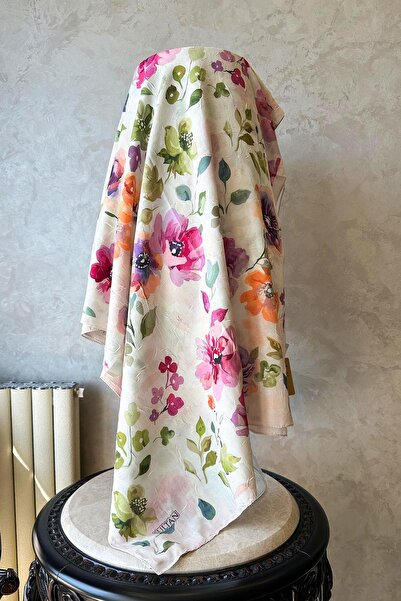 Sultan Eşarp Sultan Desenli Bambu Kraş Şal - Nisan Modeli - DK01-01