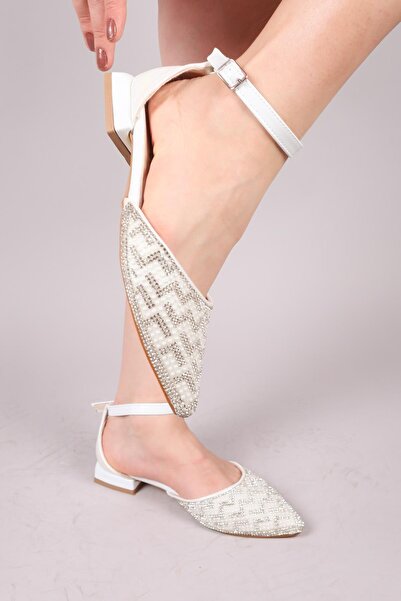 Birikon Μπαλαρίνες με λεπτομέρεια από πέτρα με πέρλες ECGIN