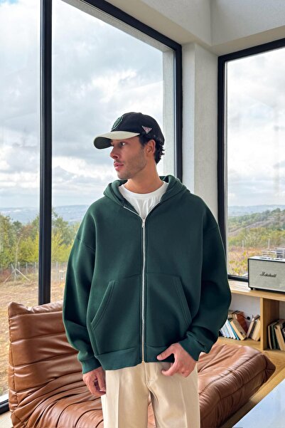 Flaw Wear Osnovni Zeleni kaput sa rajsferšlusom