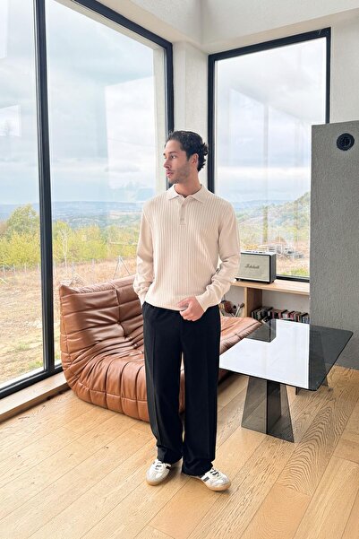 Flaw Wear Λεπτό πλεκτό πουλόβερ με λαιμόκοψη πόλο