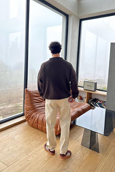 Flaw Wear Half Zip Knit Sweater