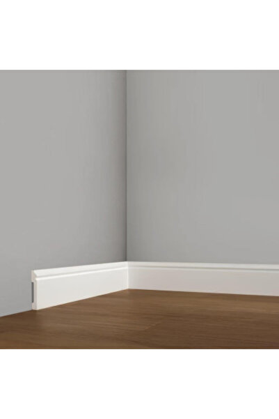 MallDeco Plintă din duropolimer alb, lățime 80 mm