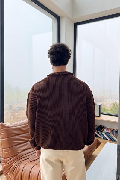 Flaw Wear Half Zip Knit Sweater