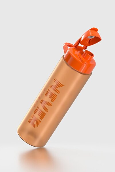 Renga Lidya 630 ml Matte Tritan Bottle with Text Pattern 912118 Orange