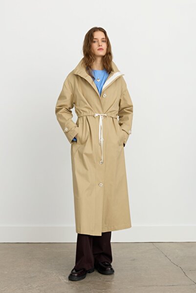 Nihan Düğme ve Aksesuar Detaylı Spor Kap Camel