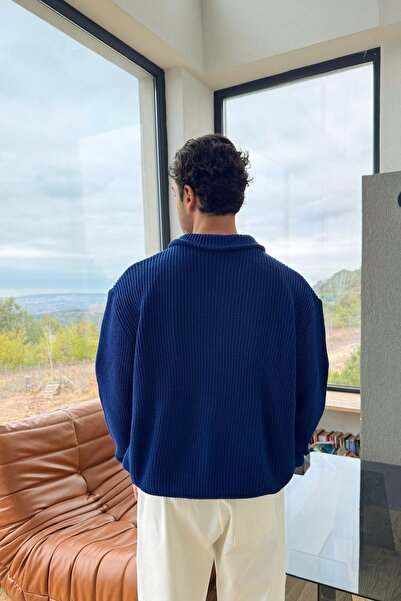 Flaw Wear Zippered Knitted Cardigan