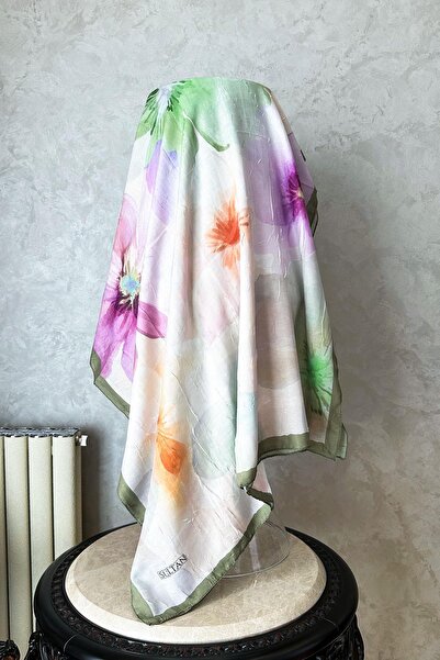 Sultan Eşarp Sultan Desenli Șal din bambus - Model Aylin - DK03-05