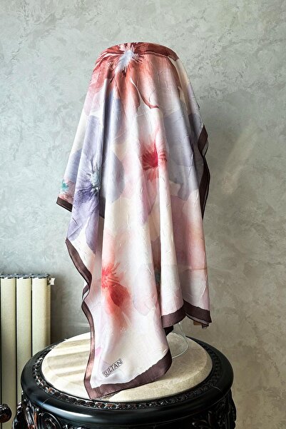 Sultan Eşarp شال من الخيزران منقوش سلطاني - موديل أييلين - DK03-03