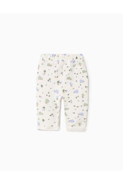 Ziddy Brushed Joggers for Newborns 'Snail', Beige