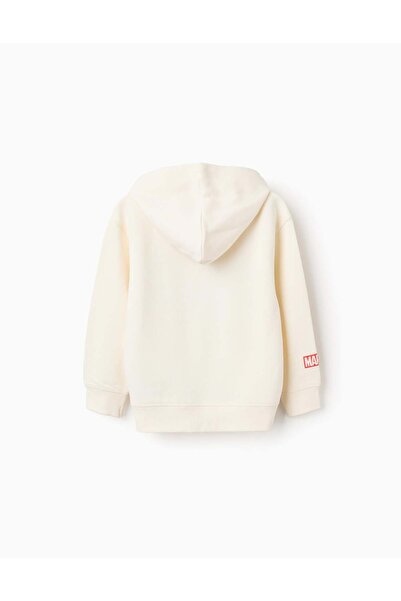 Ziddy Hooded Sweatshirt with Print for Boys 'Avengers', White