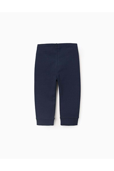 Ziddy Joggers Sweatpants for Baby Girls 'Play with Shapes', Dark Blue