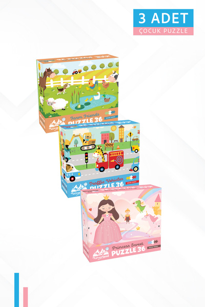 Neverland 3 ADET 36 PARÇA 1-ÇİFTLİK ARKADAŞLARI VE TRAFİK TAŞITLARI VE TATLI PRENSES