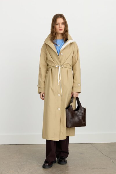 Nihan Düğme ve Aksesuar Detaylı Spor Kap Camel