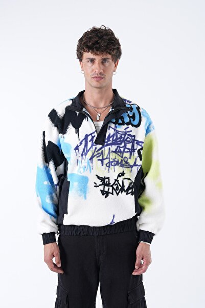 TÜZeMEN Plush Sweat with Woven Garnish